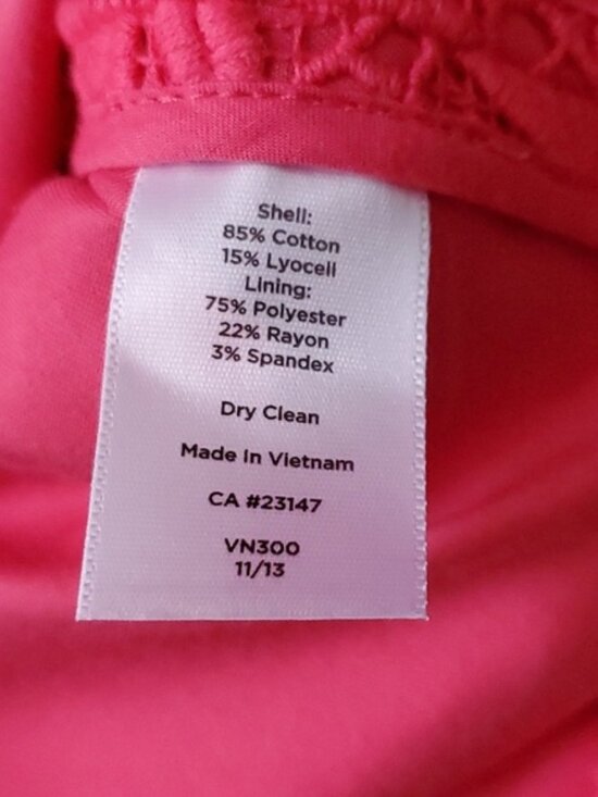 Talbots Lace Crochet Shift Floral Dress Size 4 - Picture 12 of 12